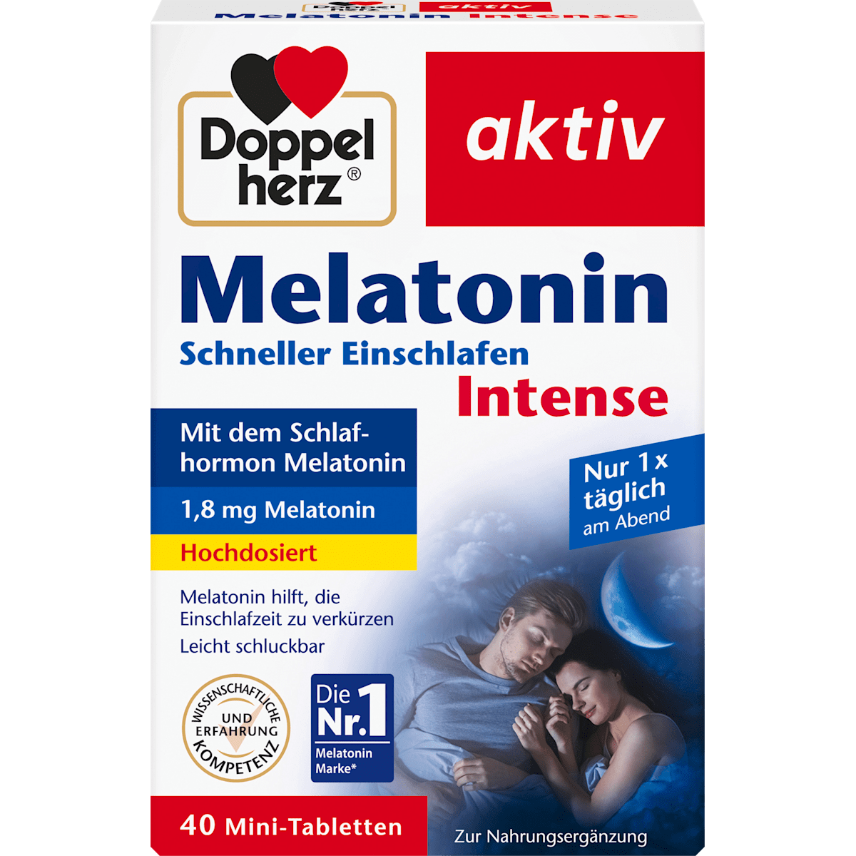 Doppelherz Melatonin Intense 40Mini-Tabletten 3,7g