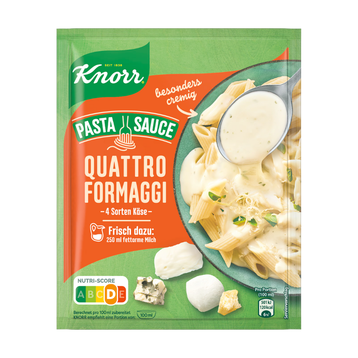 Knorr Pasta Sauce Quattro Formaggi für 250ml