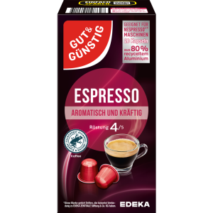 GUT&GÜNSTIG Kaffeekapseln Espresso 20ST 104g