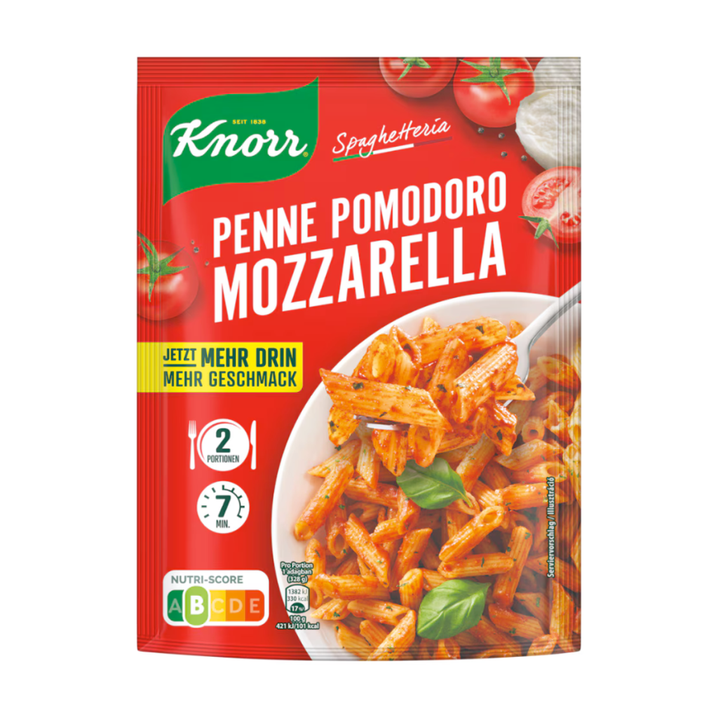 Knorr Spaghetteria Pomodoro Mozzarella Pasta in Tomaten-Käse-Sauce 181g