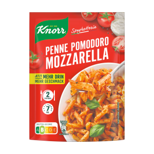Knorr Spaghetteria Pomodoro Mozzarella Pasta in Tomaten-Käse-Sauce 181g
