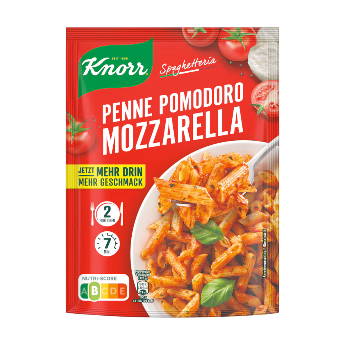 Knorr Spaghetteria Pomodoro Mozzarella Pasta in Tomaten-Käse-Sauce 181g