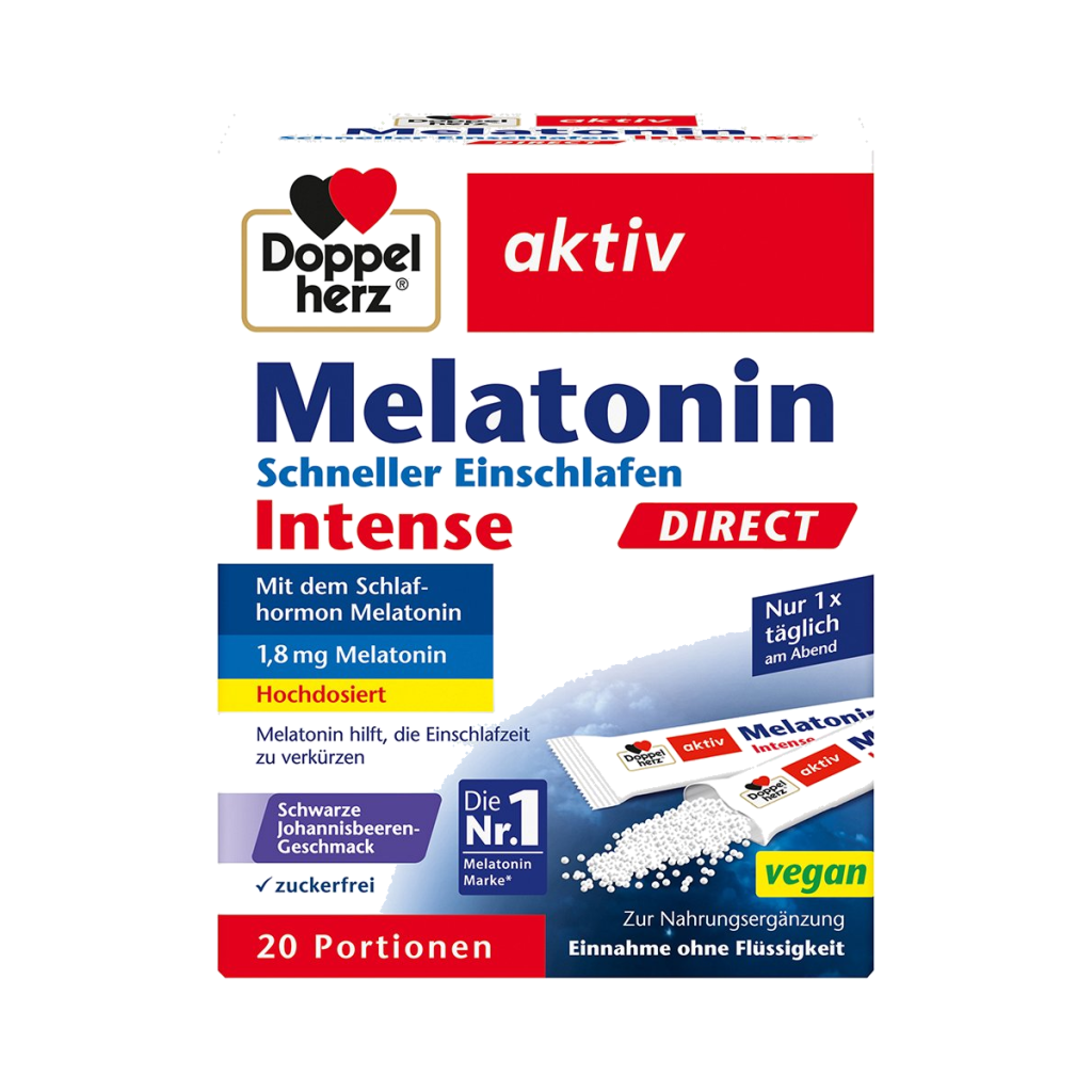 Doppelherz Melatonin Schneller Einschlafen Intense Direct 20ST 17g