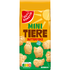 GUT&GÜNSTIG Mini Butterkeks Tiere 150g