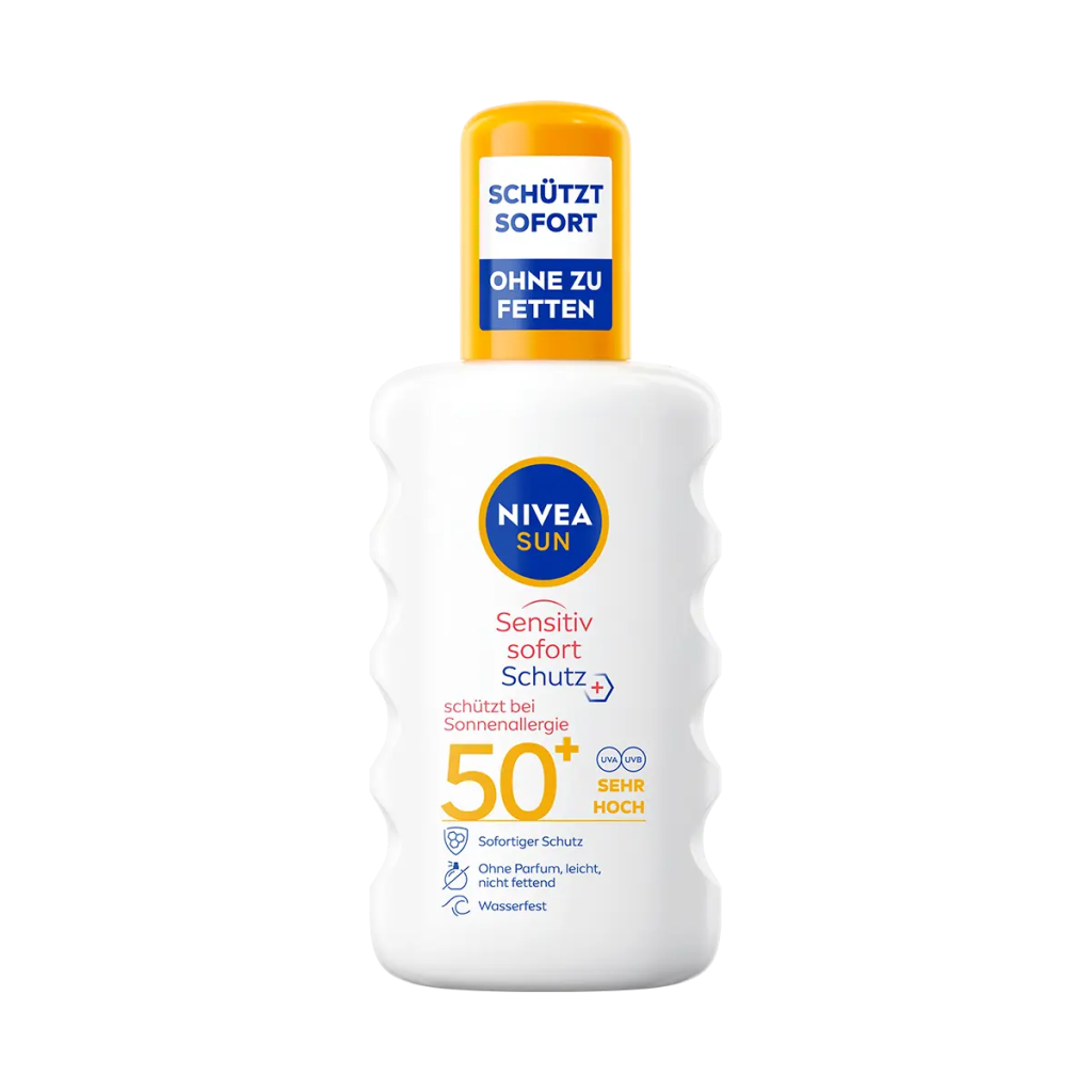 Nivea Sun Sensitiv Sofort-Schutz schützt bei Sonnenallergie LF50+ 200ml