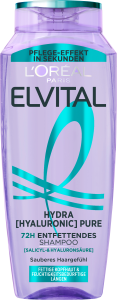 Elvital Hydra Hyaluronic Pure 72H Entfettendes Shampoo 300ml