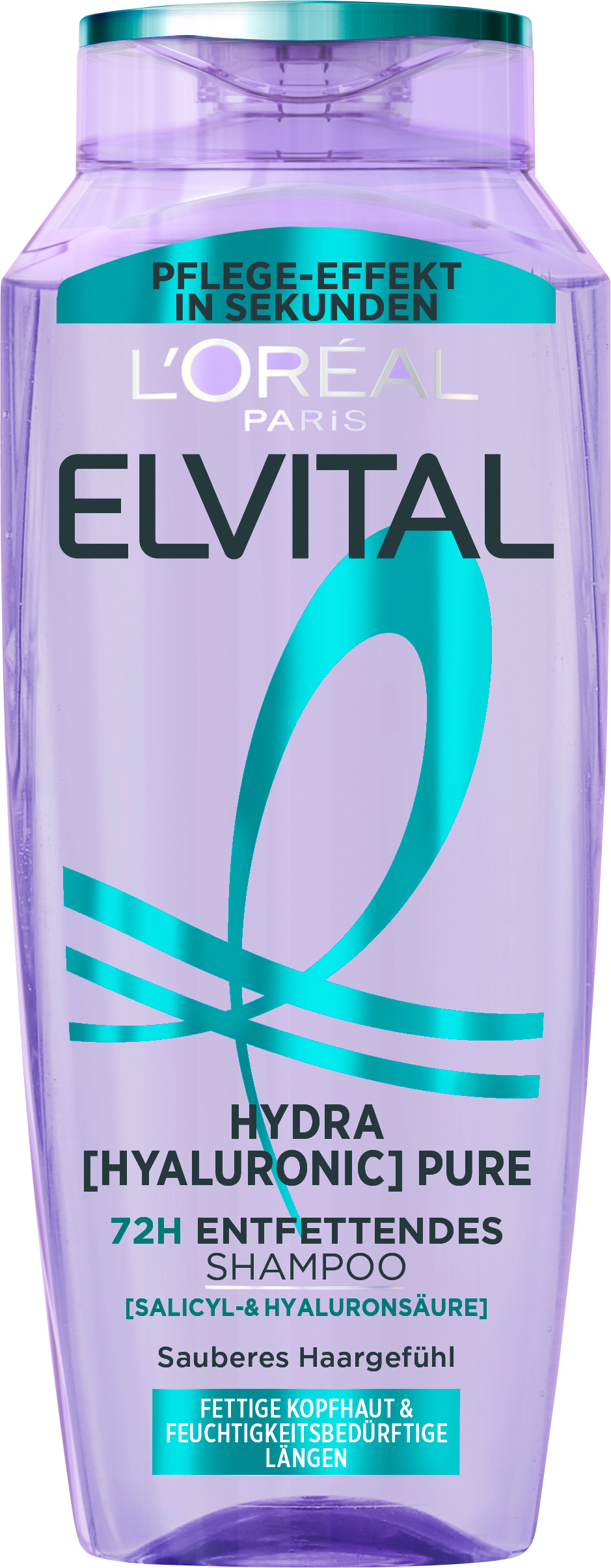 Elvital Hydra Hyaluronic Pure 72H Entfettendes Shampoo 300ml