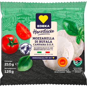 EDEKA Herzstücke Mozzarella Di Bufala Campana 52% DOP 210g