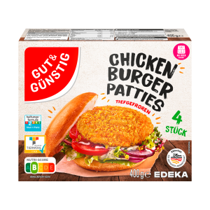 GUT&GÜNSTIG Chicken Burger 400g VLOG QS ITW