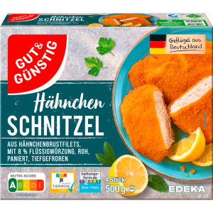 GUT&GÜNSTIG Hähnchenschnitzel paniert 500g VLOG QS ITW