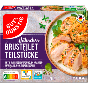 GUT&GÜNSTIG Hähnchenbrustfilet Kräuter 500g VLOG QS ITW