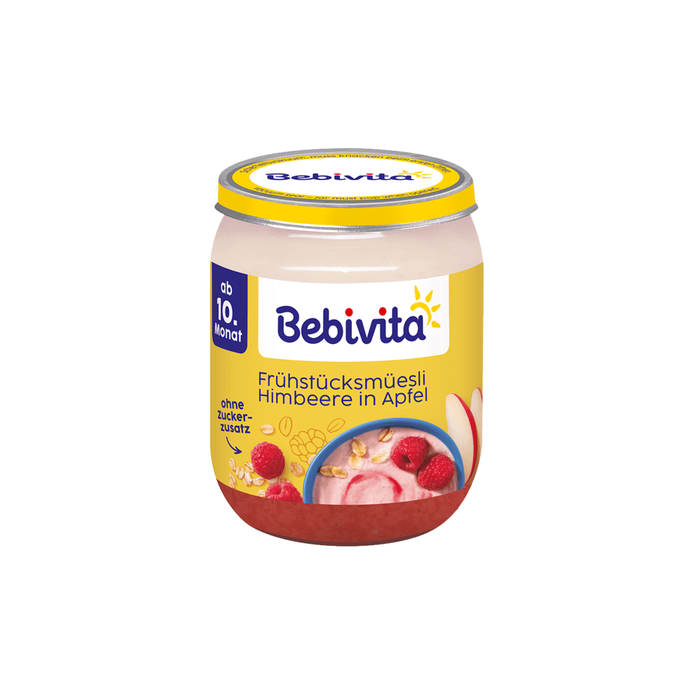 Bio Bebivita Frühstücksmüesli Himbeere in Apfel 160g
