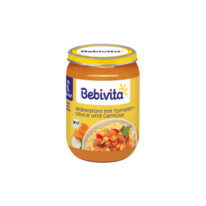 Bio Bebivita Makkaroni mit Tomatensauce und Gemüse 190g