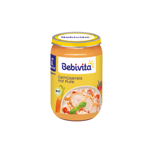 Bio Bebivita Gemüsereis mit Pute ab 8.Monat 220g