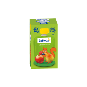 Bebivita Quetschbeutel Gartenfrüchte 4x90g