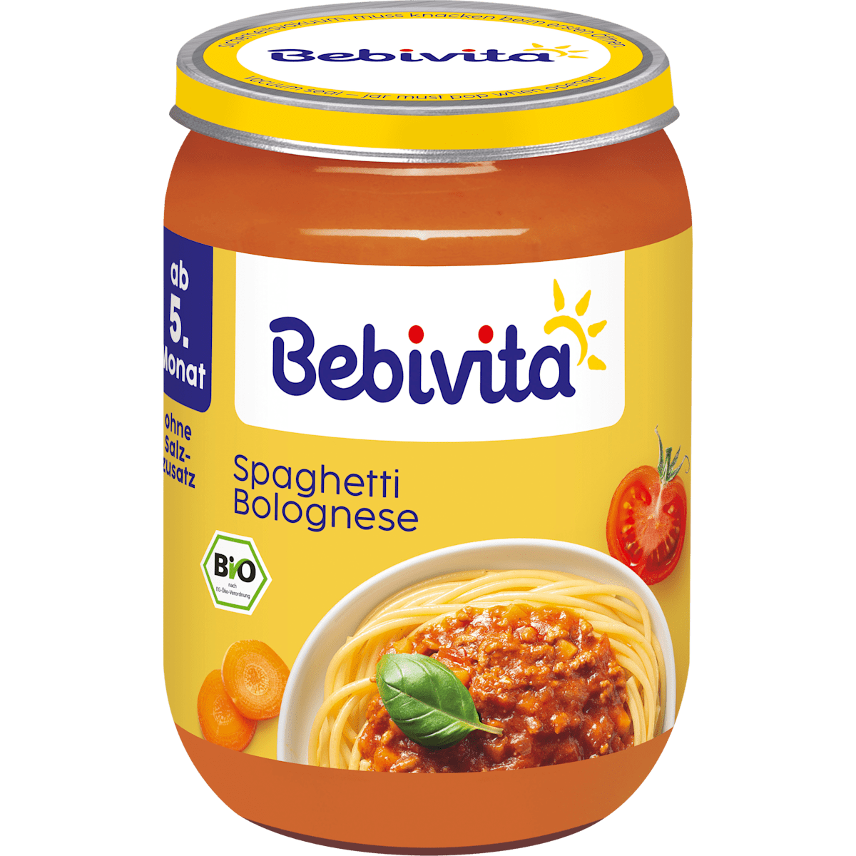 Bio Bebivita спагетти болоньезе, 5.Monat 190g