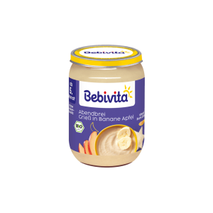 Bio Bebivita Abendbrei Grieß in Banane Apfel ab 5.Monat 190g