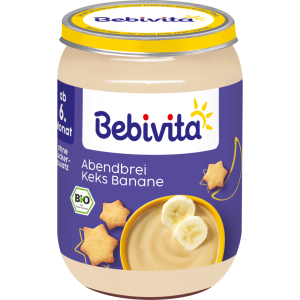 Bio Bebivita Abendbrei Keks Banane 6.Monat 190g