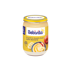 Bio Bebivita Frucht und Quark Duo Apfel-Banane 190g