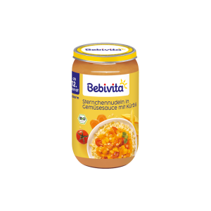 Bio Bebivita Sternchennudeln in Gemüsesauce mit Kürbis 250g