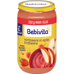 Bio Bebivita фрукты малина, яблоко клубника, 5.Monat 250g