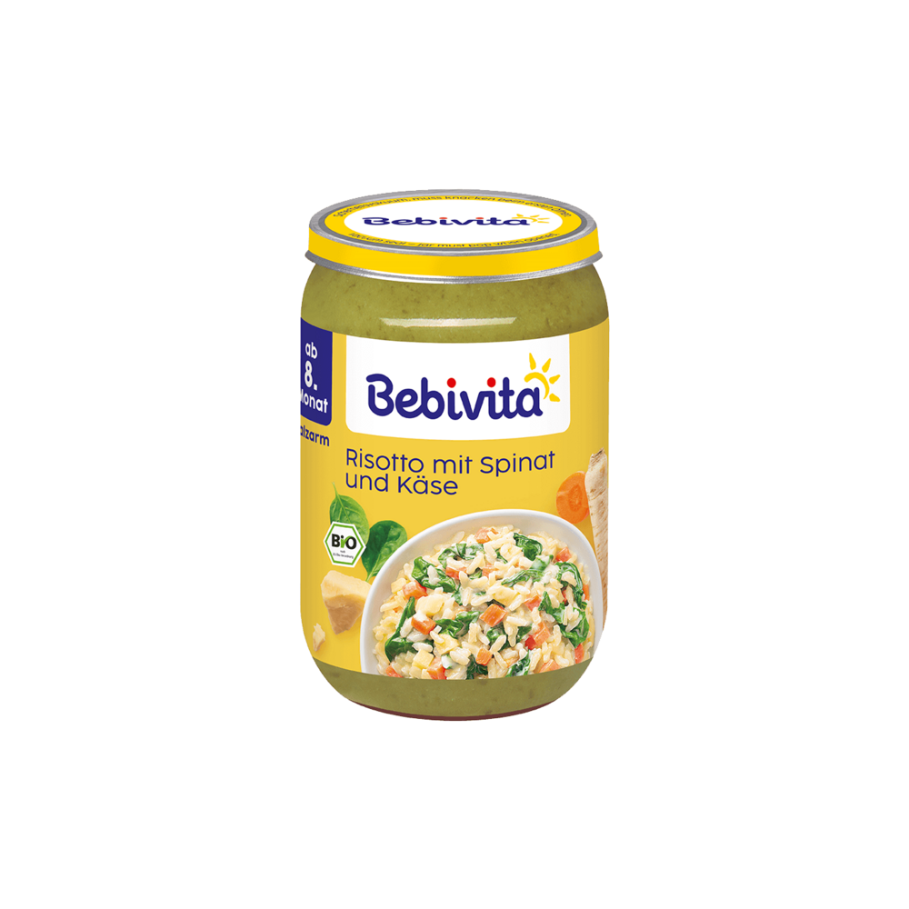 Bio Bebivita Risotto mit Spinat und Käse 220g
