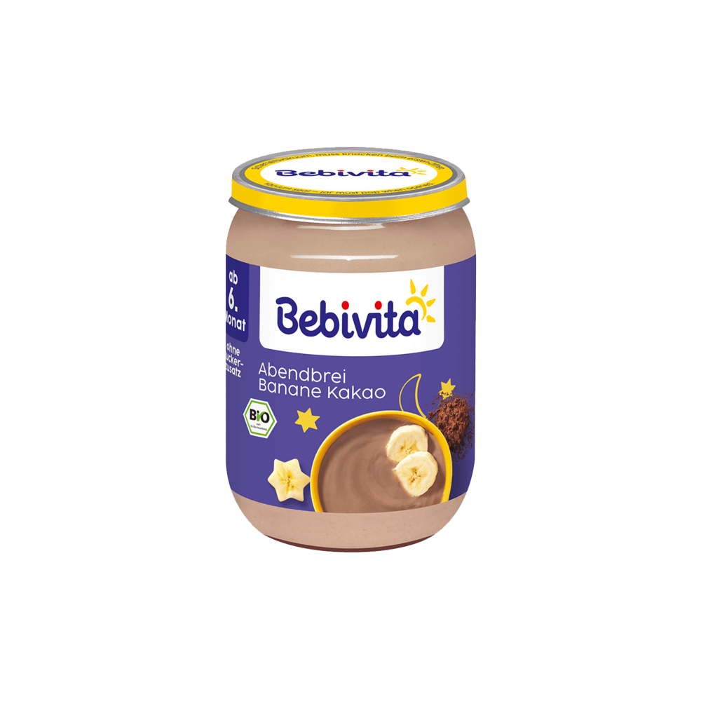 Bio Bebivita Abendbrei Banane Kakao 190g