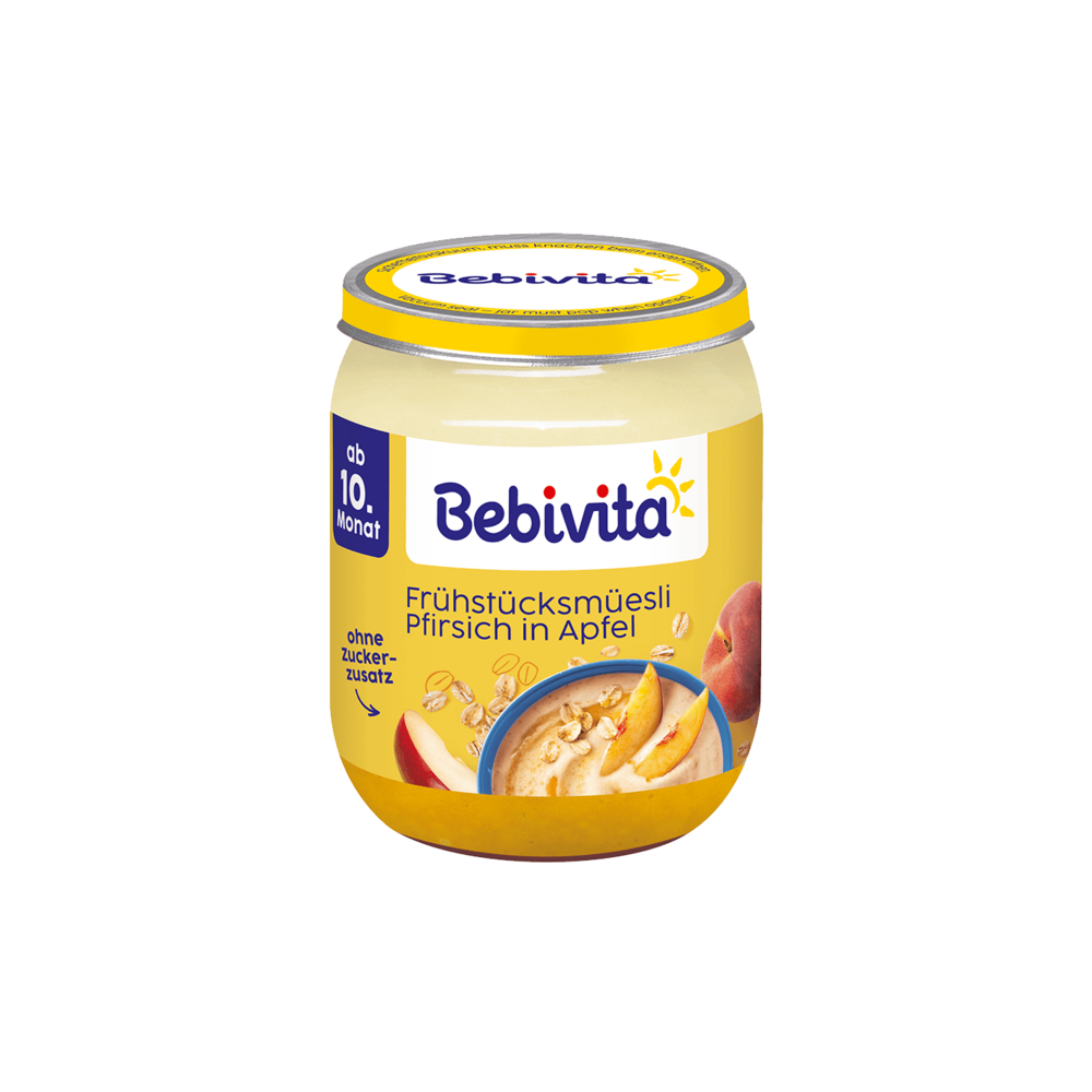 Bio Bebivita Frühstücksmüesli Pfirsich in Apfel 160g