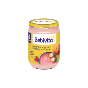 Bio Bebivita фрукт йогурт клубника, яблоко 190g