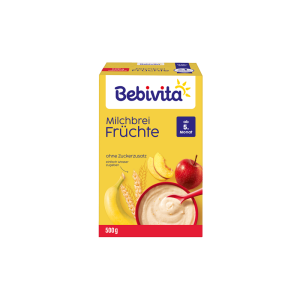 Bebivita Milchbrei ohne Zuckerzusatz Früchte ab 5.Monat 500g