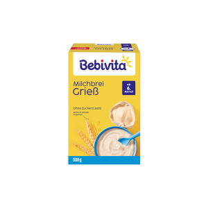 Bebivita Milchbrei ohne Zuckerzusatz Grieß Ab 6. Monat 500g