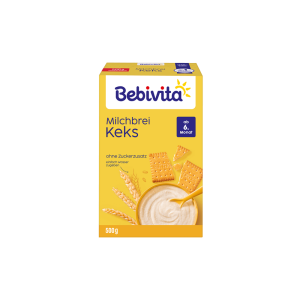 Bebivita Milchbrei ohne Zuckerzusatz Keks ab 6.Monat 500g