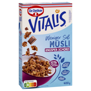 Dr.Oetker Vitalis Weniger süß Knusper Schoko 400g