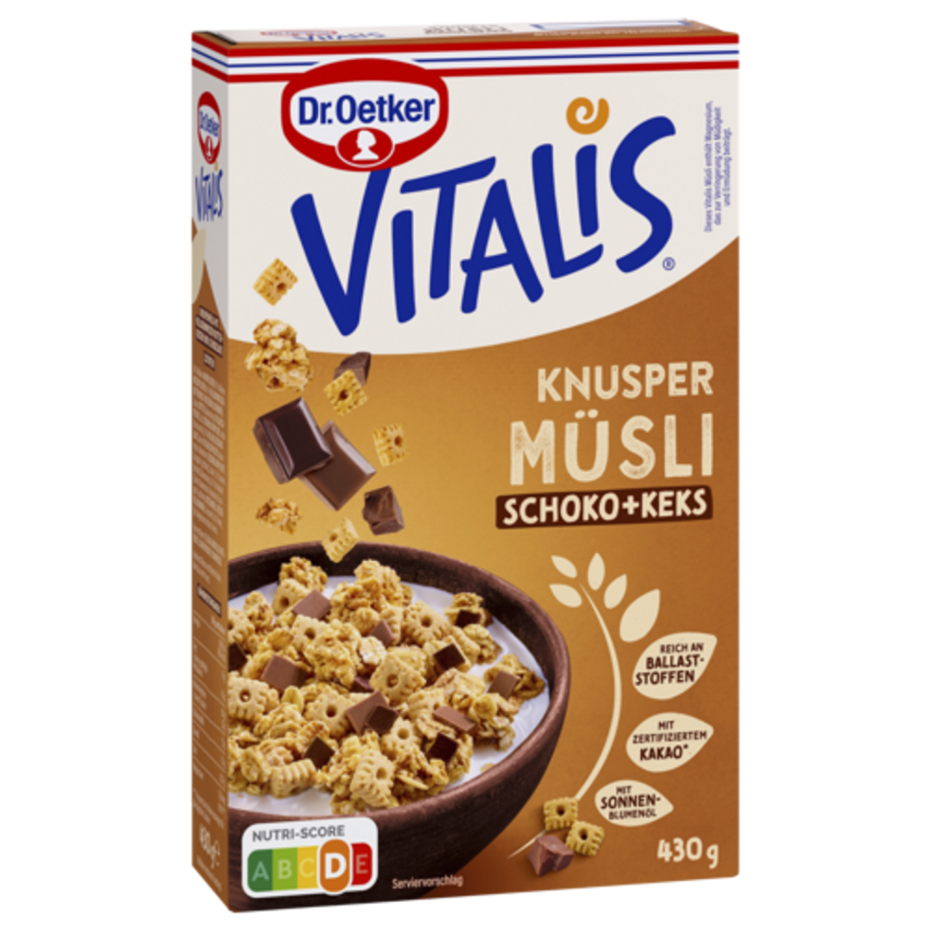 Dr.Oetker Vitalis Knuspermüsli Schoko Keks 430g