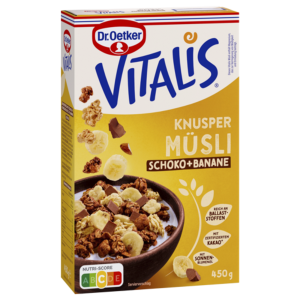 Dr.Oetker Vitalis Knuspermüsli Schoko Banane 450g