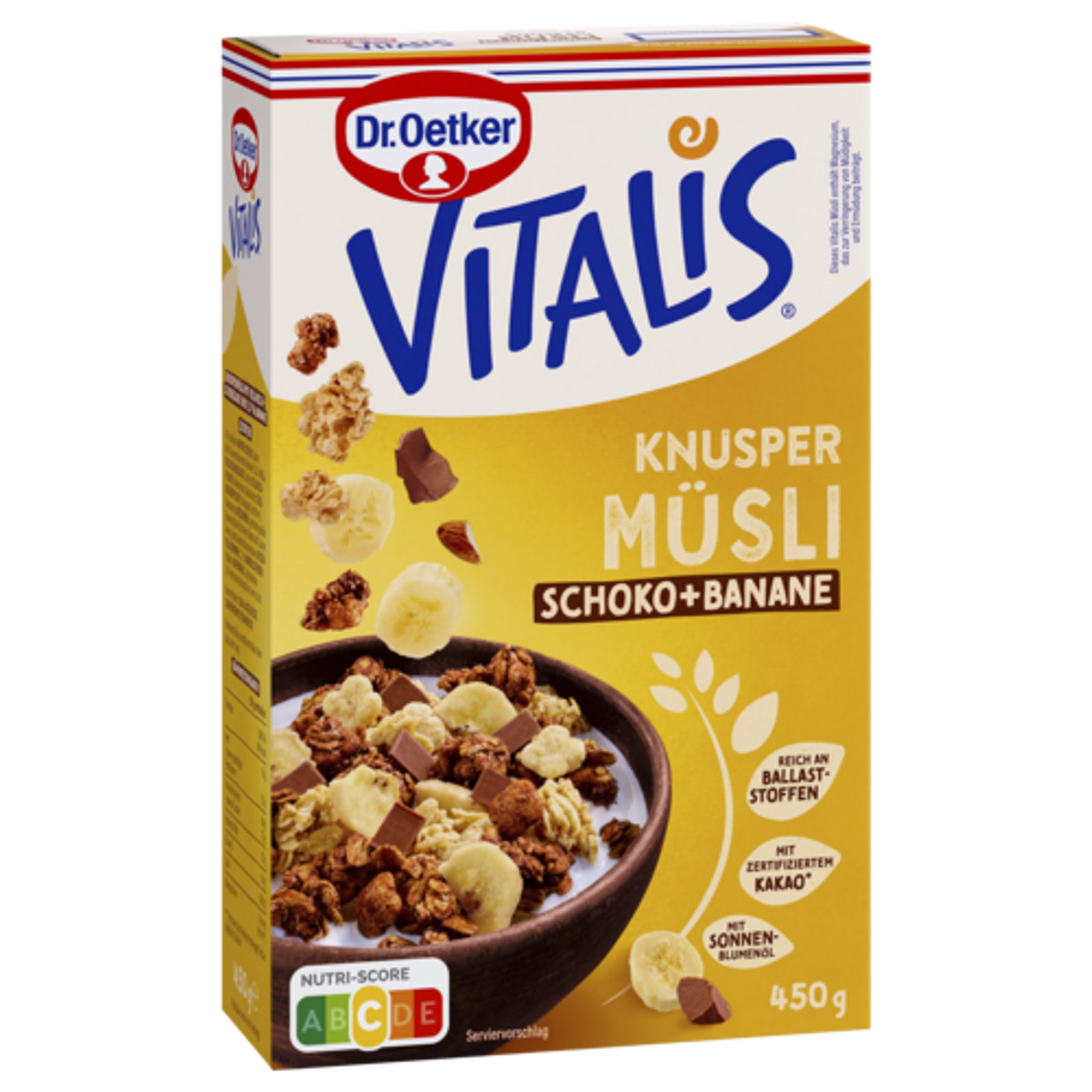 Dr.Oetker Vitalis Knuspermüsli Schoko Banane 450g