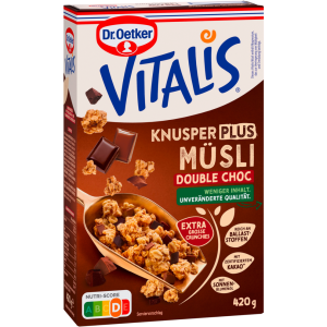 Dr.Oetker Vitalis хрустящий плюс двойной шоколад 420g
