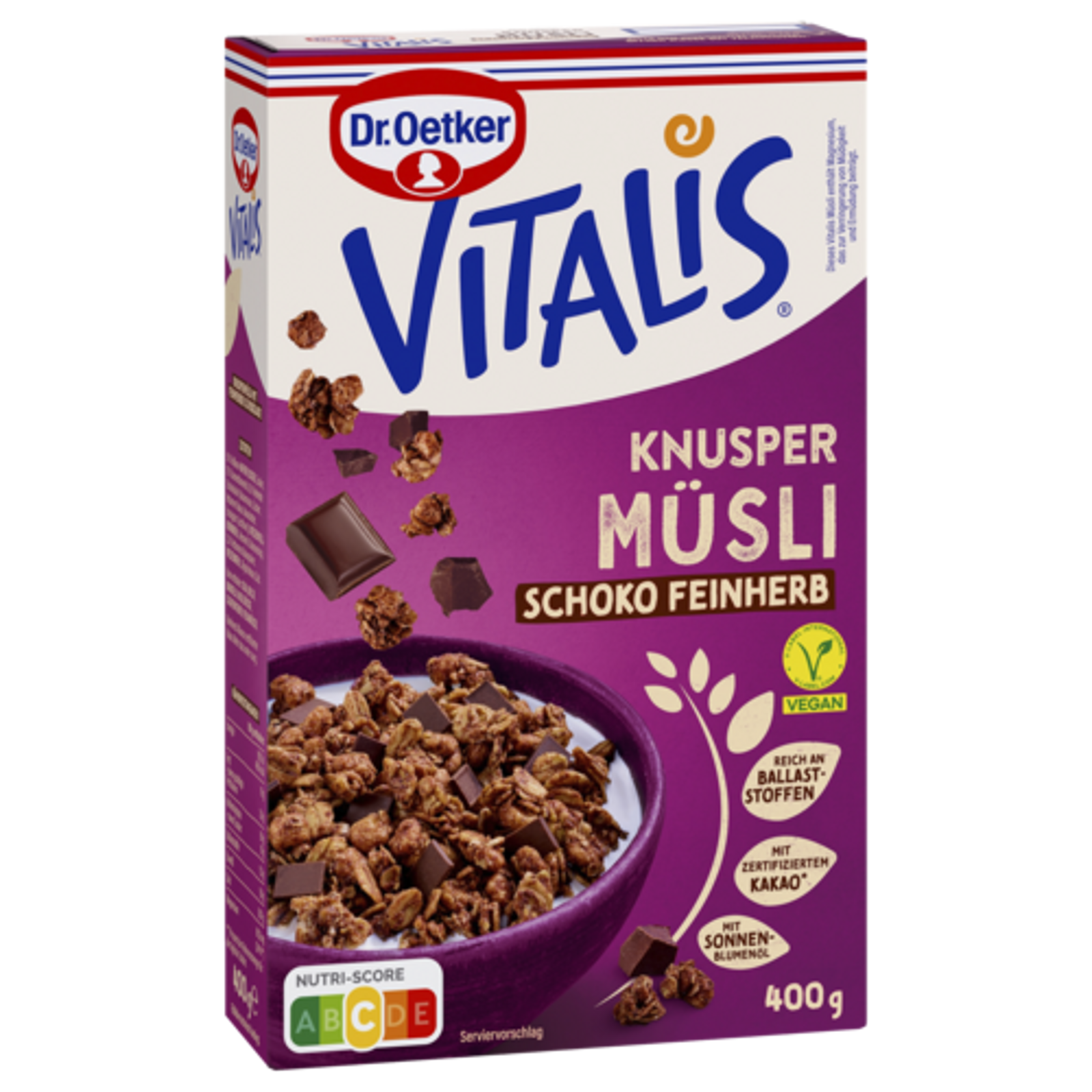 Dr.Oetker Vitalis Knuspermüsli Schoko feinherb 400g