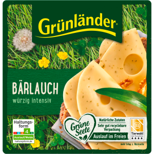 Grünländer Scheiben Bärlauch 48% 140g
