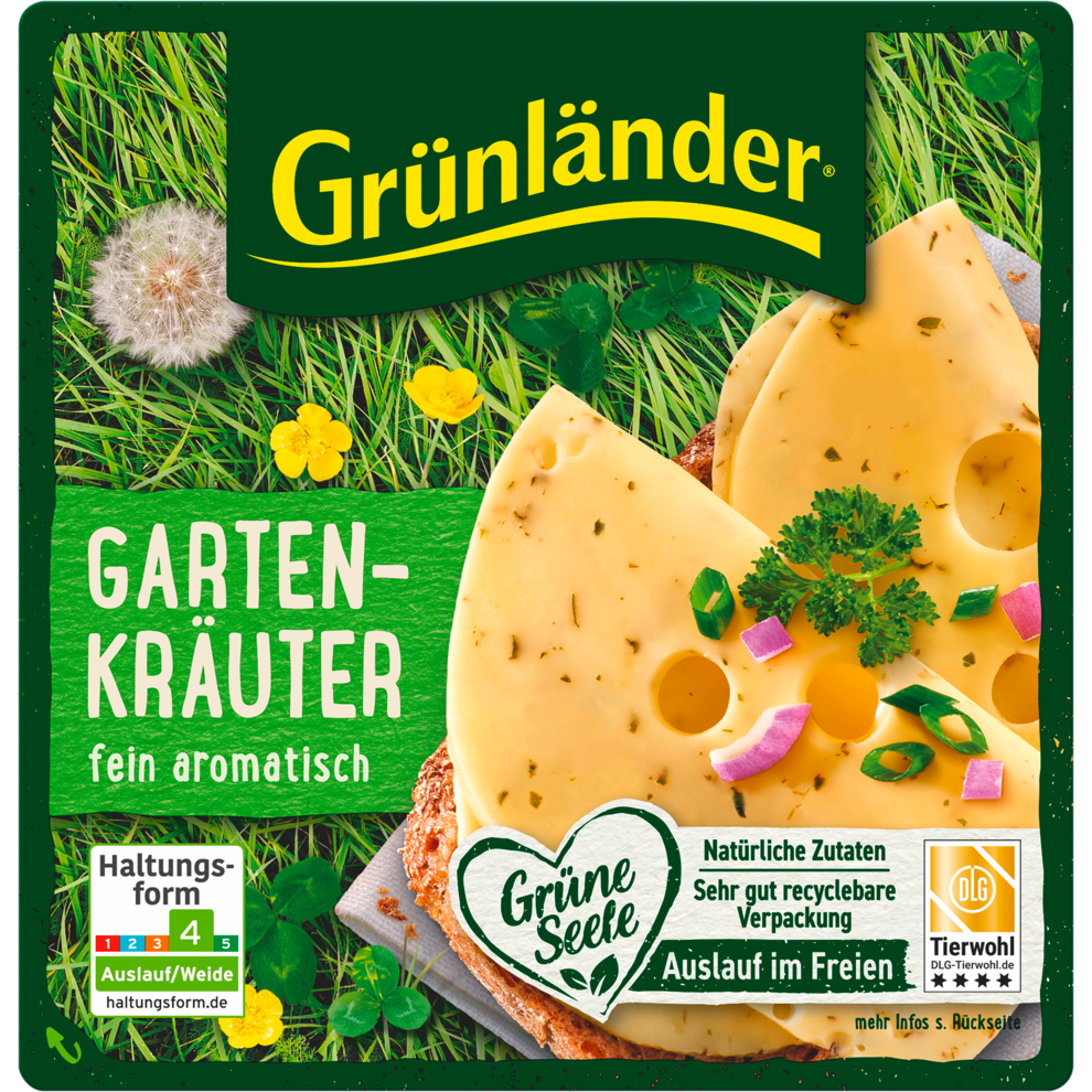 Grünländer Scheiben Gartenkräuter 48% 140g