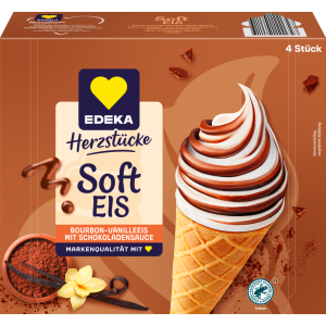 EDEKA Herzstücke Soft-Eis Vanille Schoko 4x135ml