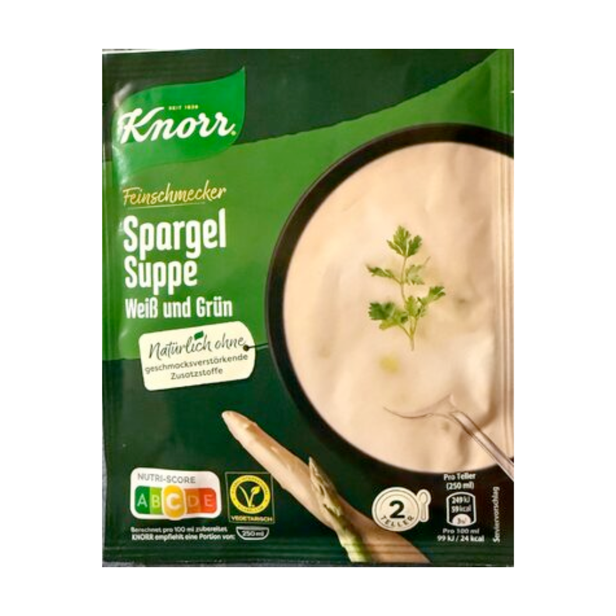 Knorr Feinschmecker Spargel Suppe weiß und grün für 500ml