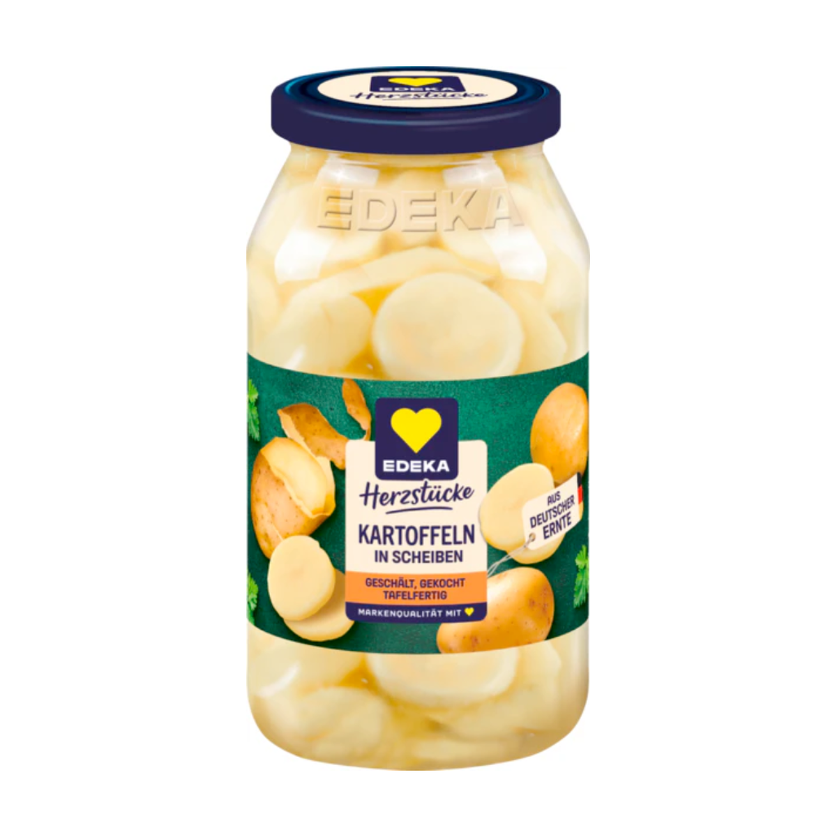 EDEKA Herzstücke Speisekartoffeln in Scheiben geschält und gekocht 680g