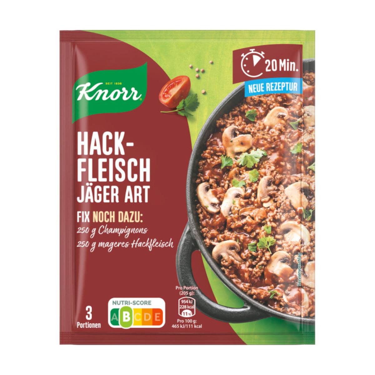 Knorr Fix Hackfleisch Jäger Art 36g
