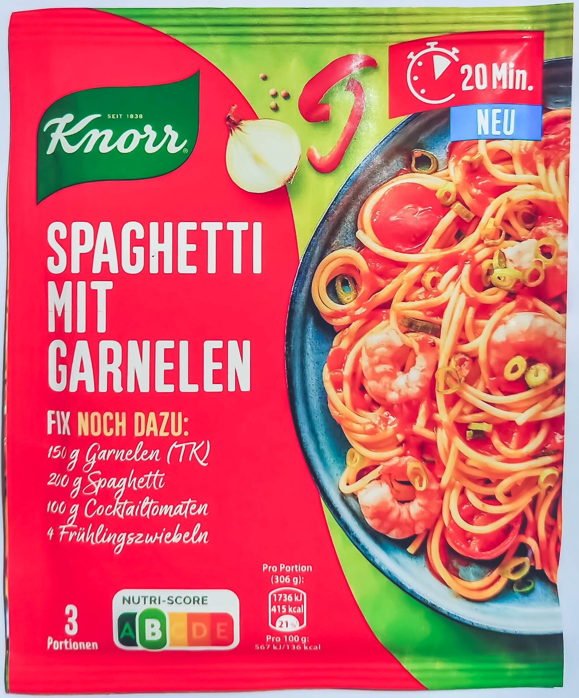 Knorr Fix спагетти, креветки 38g