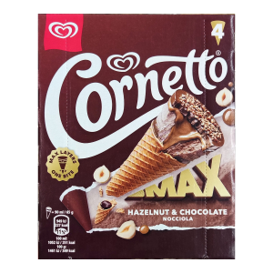 Langnese Cornetto Max Chocolate & Hazelnut 4x90ml