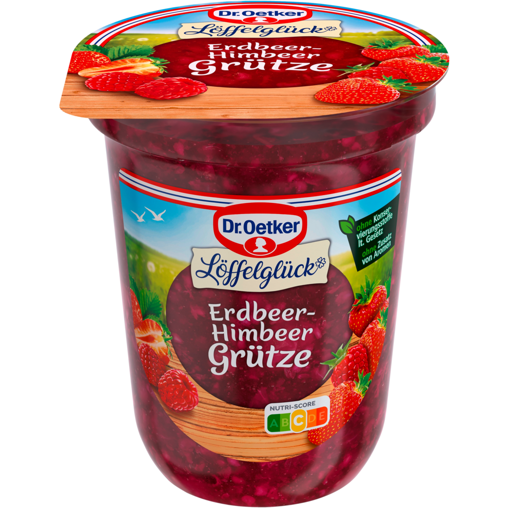Dr.Oetker Erdbeer-Himbeer Grütze 400g