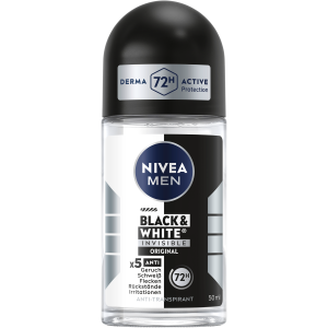 Nivea Men Black & White Invisible Original Anti-Transpirant Roll-On 50ml