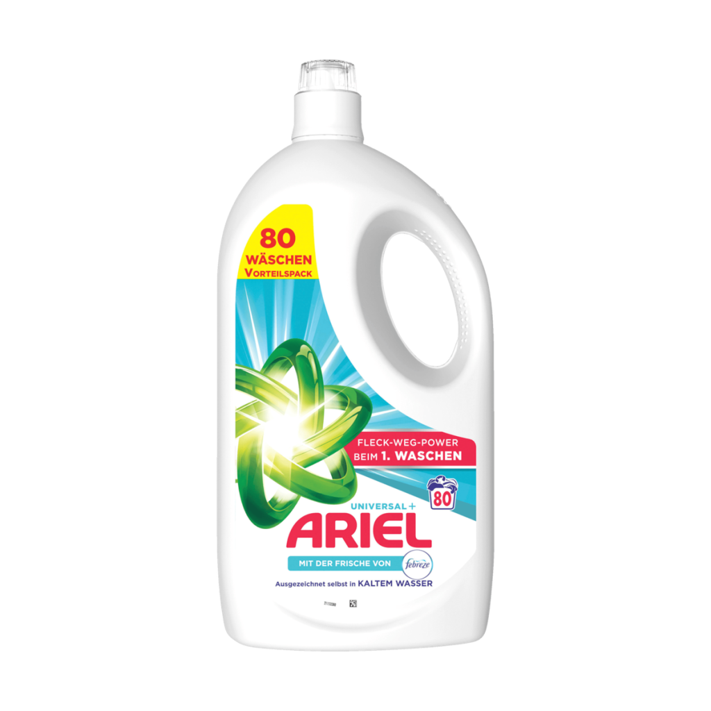 Ariel Vollwaschmittel Flüssig Regulär 80WL 3,60l