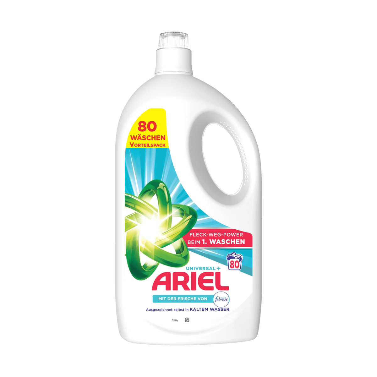 Ariel Vollwaschmittel Flüssig Regulär 80WL 3,60l